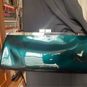 Danier Metallic Teal Clutch - BNWT